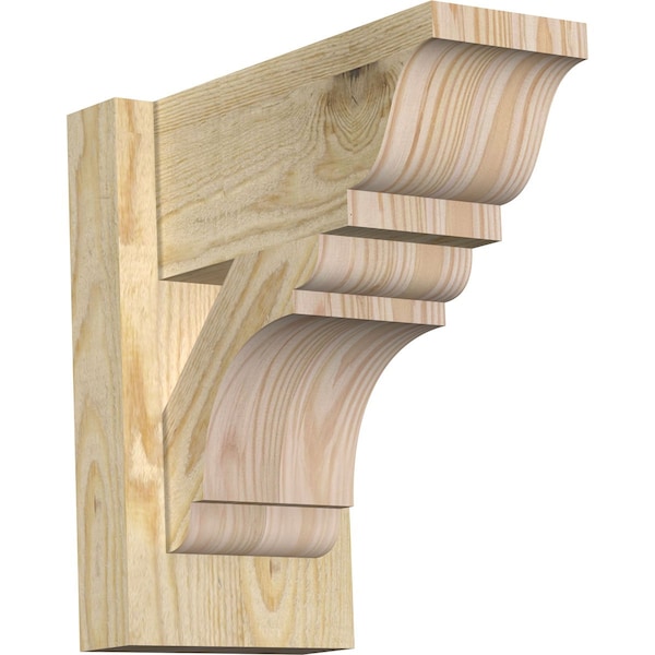 Ekena Millwork Olympic Traditional Rough Sawn Outlooker, Douglas Fir, 6"W x 12"D x 12"H OUT06X12X12OLY01RDF - main